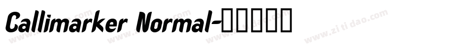 Callimarker Normal字体转换